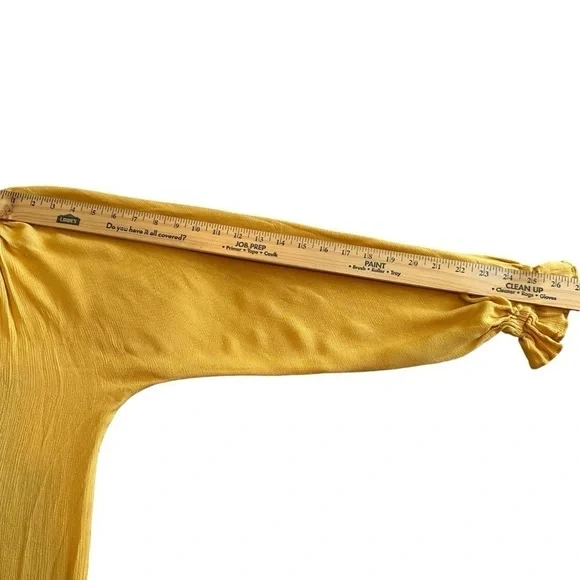 Anthropologie En Elly oversized Tiered Yellow Maxi Dress in extra small - Picture 10 of 14